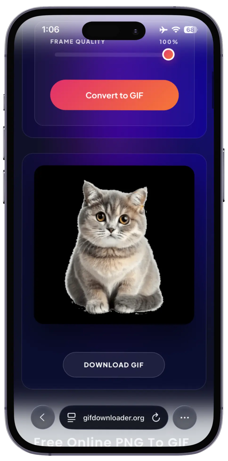PNG to GIF Converter