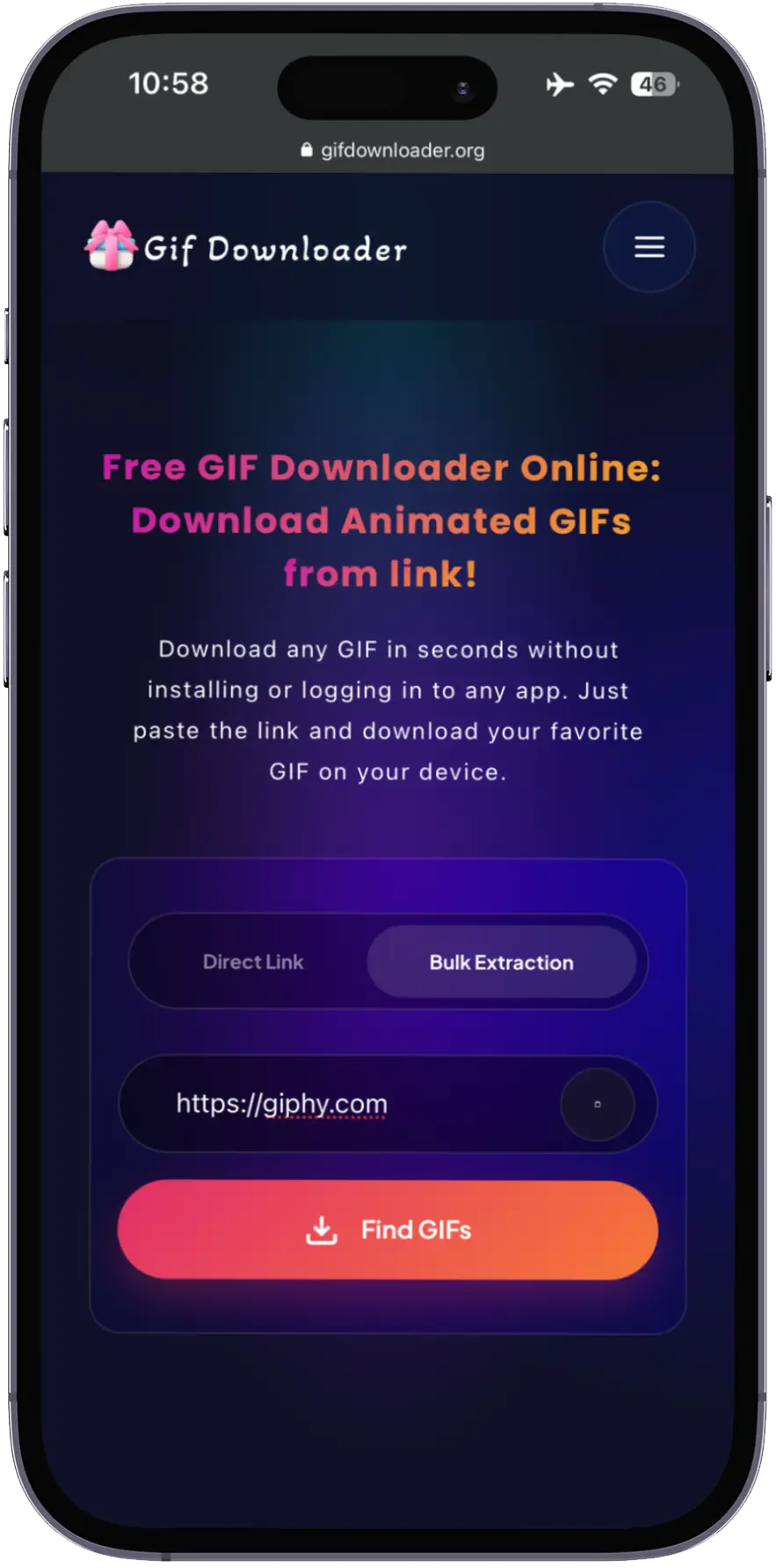 extract GIFs from a Webpage